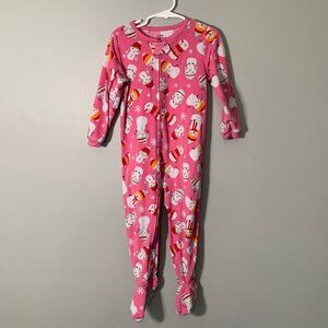 5/$25 Carter's fleece snowman holiday christmas‎ cozy warm pajamas jammies pjs